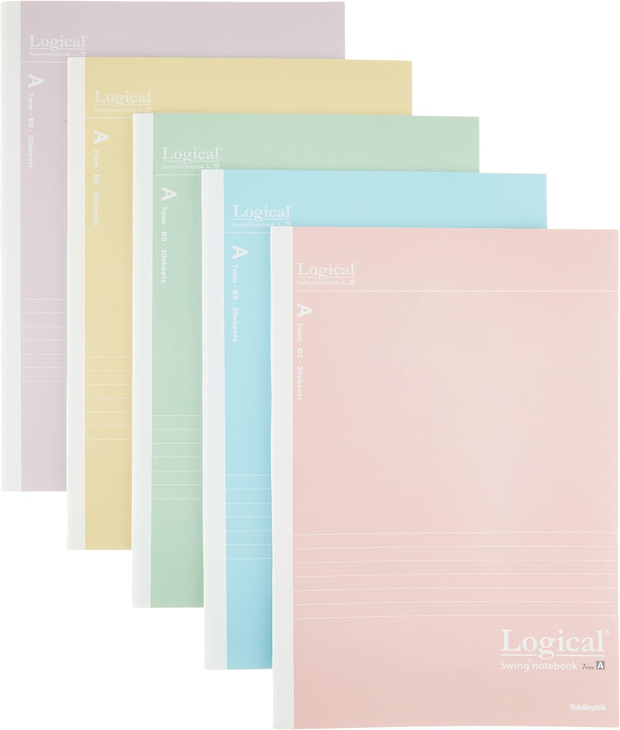 Nakabayashi Swing Logical Notebook - Set of 5