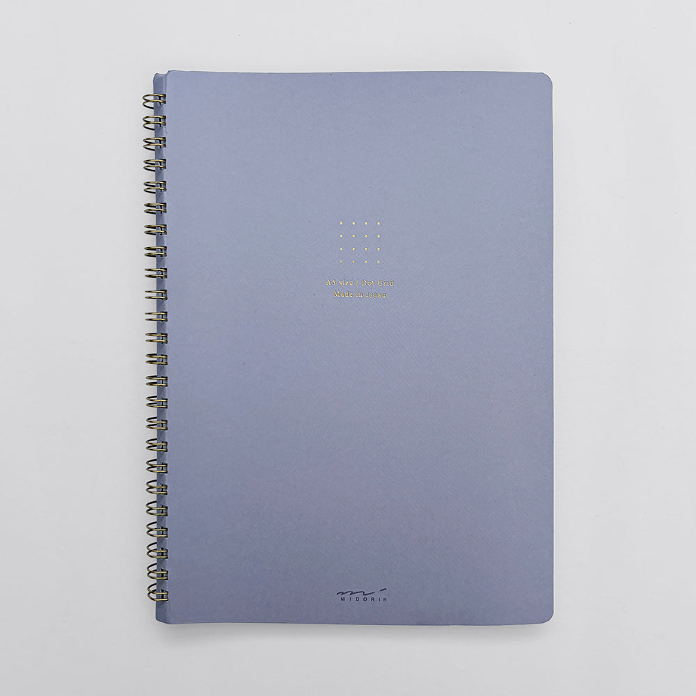 Midori A5 Colour Ring Notebook - Dot Grid, Lilac