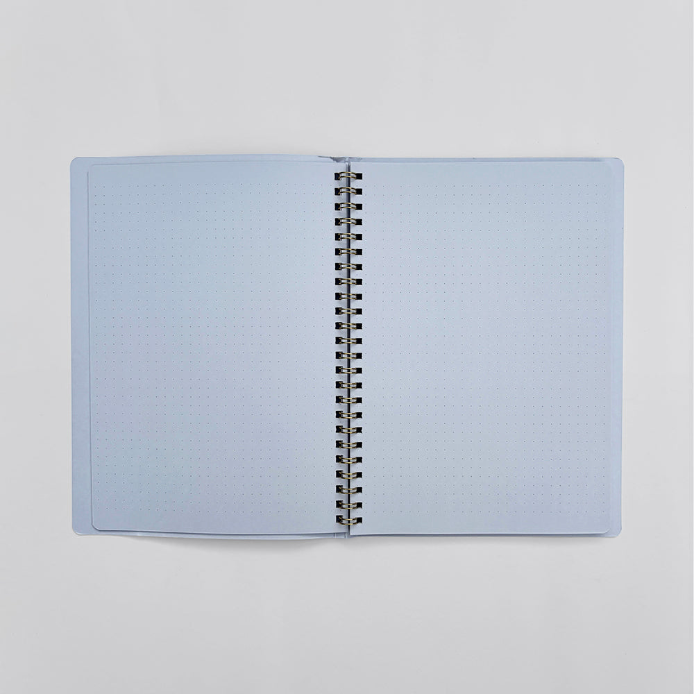 Midori A5 Colour Ring Notebook - Dot Grid, Lilac