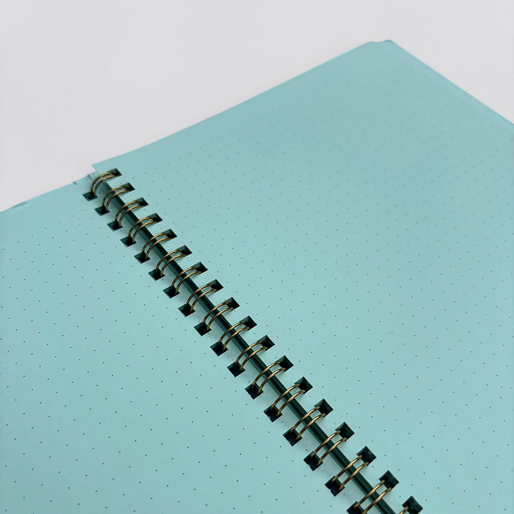 Set of 2 - Midori A5 Dot Ruled Colour Paper Pad & Ring Notebook