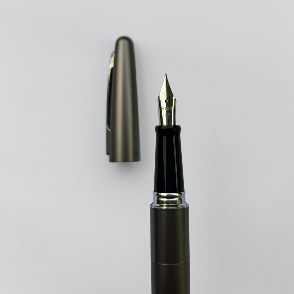 Pilot Cocoon Fountain Pen with Catridge - Titanium