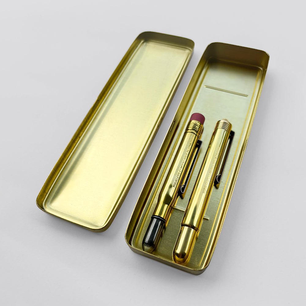 Traveller's Company Brass Stationery Set